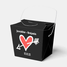 Para Regalos Personalizado Caja de Favor de la Boda del Corazón