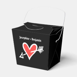 Para Regalos Personalizado Caja de Favor de la Boda del Corazón