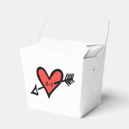 Para Regalos Personalizado Caja de Favor de la Boda del Corazón