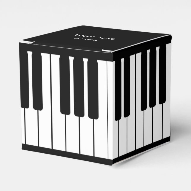 Para Regalos Piano Teclado caja de favoritos de fiesta clásica (Costado Anverso)