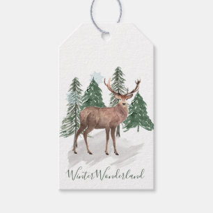 Para Regalos Pinar nevado, etiquetas de regalo navideño