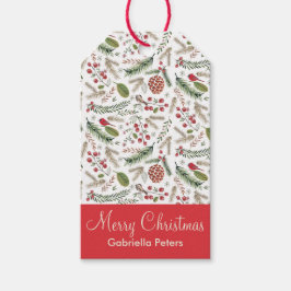 Para Regalos Pinos Navidades Aves | Etiquetas de regalo