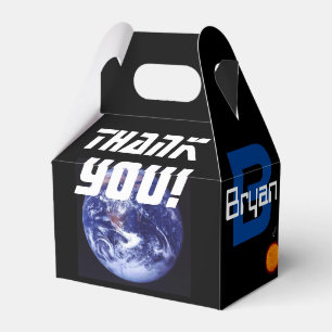 Para Regalos Planetas de la caja del favor, espacio exterior,