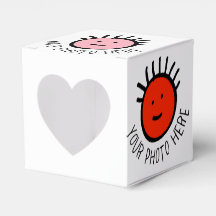Plantilla en blanco de caja de favor de corazón de
