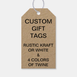 Para Regalos Plantilla en blanco de etiquetas de regalo de Kraf