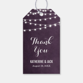 Para Regalos Plum String Lights Gracias Etiquetas Favoritas