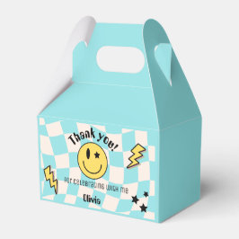 Para Regalos Preppy Light Blue Y2K Retro Caja de Favor de Cumpl