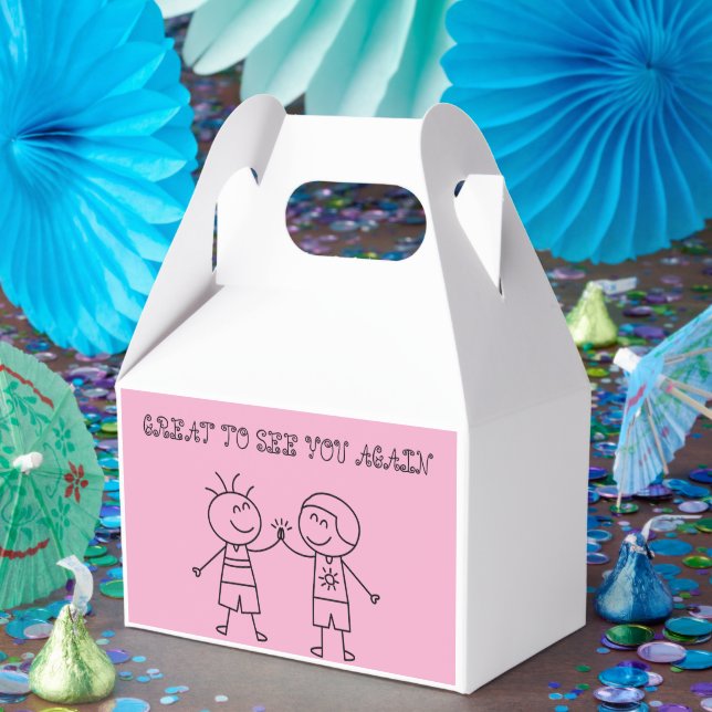 Para Regalos primer bump feliz cumpleaños fiesta de favor caja  (Fiesta)