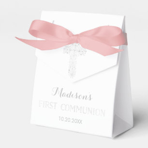 Para Regalos Primera caja del favor de la comunión, cruz de