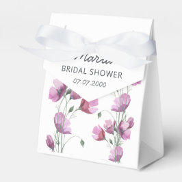 Para Regalos Púrpura floral acuarela Boda elegante Caja de Favo