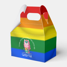Para Regalos Rincón de unicornio gracias caja de favores