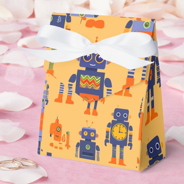 Para Regalos Robots únicos y simples Caja de Favor (Boda)