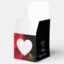 Para Regalos Rosa Roja en caja de favores del Corazón Negro - p