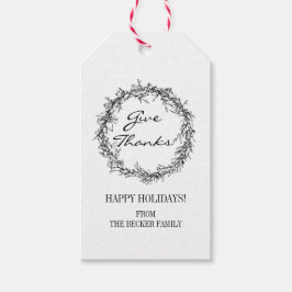 Para Regalos Rustic Kraft da gracias a las etiquetas de regalo 