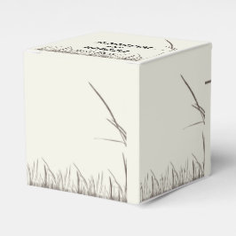 Para Regalos Rústica caja de favores de campo