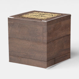 Para Regalos Rústico Campo Barn Madera Belleza Caja de Favor de