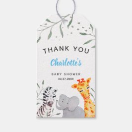Para Regalos Safari Animales Acuarela Etiquetas Baby Shower Fav