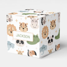 Safari Jungle animal birgdday regalo caja de regal