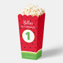 Para Regalos sandía 1 Fiesta de cumpleaños Caja de palomitas pa