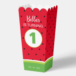 Para Regalos sandía 1 Fiesta de cumpleaños Caja de palomitas pa