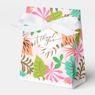 Para Regalos Selva tropical deja caja de favores rosa