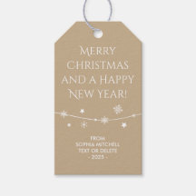 Sin tiempo - Beige de arena - Etiquetas de regalo 