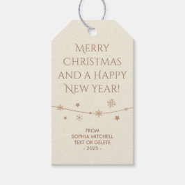 Para Regalos Sin tiempo - Blanco antiguo - Etiquetas de regalo 