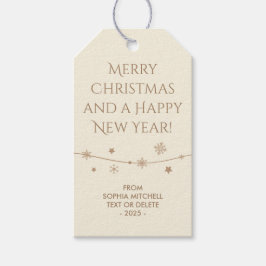 Para Regalos Sin tiempo - Blanco crema - Etiquetas de regalo de