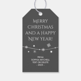 Para Regalos Sin tiempo - Elegante Gris - Etiquetas de regalo d