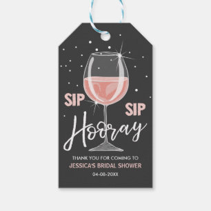 Para Regalos Sip Sip Hooray Etiquetas Botella De Vino Ducha De 
