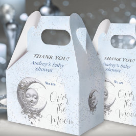 Para Regalos Sobre la caja de Baby Shower de Moon Blue Boy