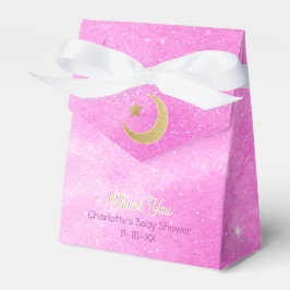 Para Regalos Sobre la caja de Baby Shower rosa de la luna