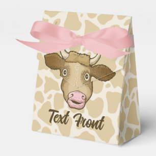 Para Regalos Sorprendida caja de favor de vaca