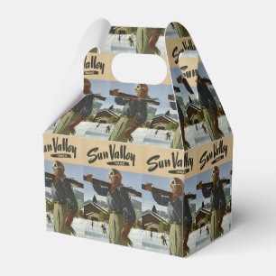 Para Regalos Sun Valley, caja de favores Idaho Vintage Travel