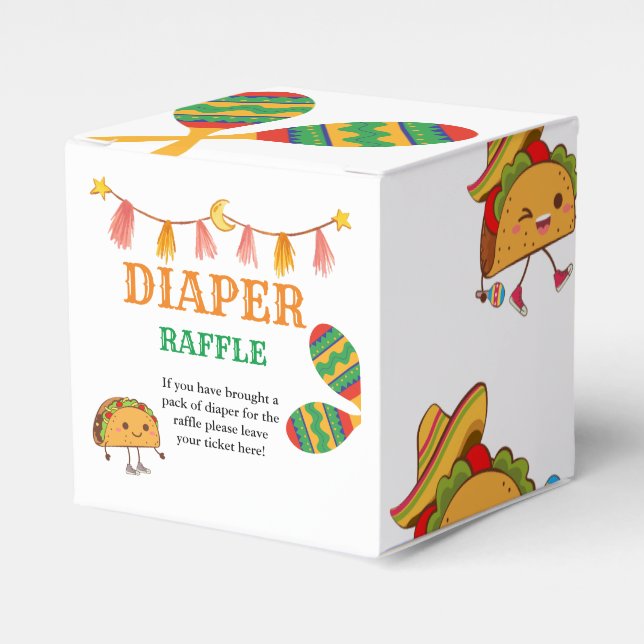 Para Regalos Taco acerca de la caja de Baby Shower de pañales (Costado Anverso)