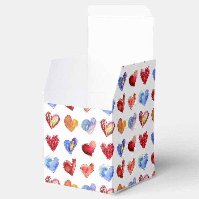 Para Regalos Te amo la caja de papel blanco (Abierto)