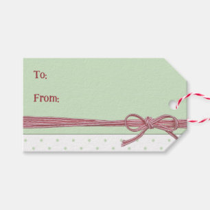 Para Regalos Texto personalizado atado con etiquetas de regalo