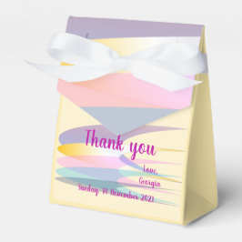 Para Regalos Tienda de la caja del favor rosa morado amarillo