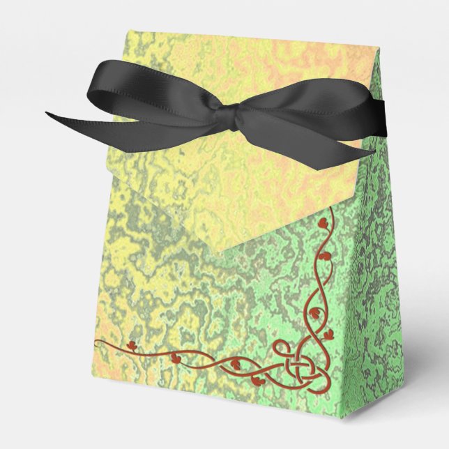 Para Regalos Tonos otoñales de caja de carpas verde y Boda amar (Front Side)