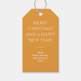 Para Regalos Tradicional - Naranja dorado - Etiquetas de regalo