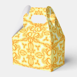 Para Regalos Tulip damask manantial amarillo con motivos o caja