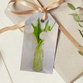 Para Regalos Tulipanes blancos en etiquetas favoritas de bodas 