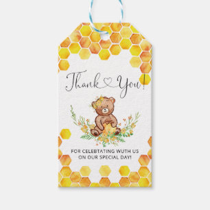 Para Regalos Tumbas de bebé de oso de miel etiquetas de agradec
