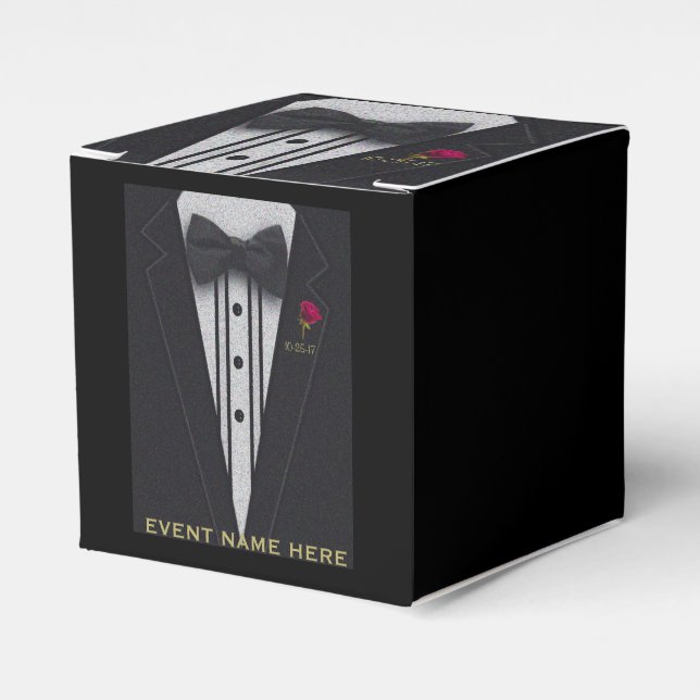 Para Regalos Tuxedo negro | Caja de regalo (Costado Anverso)