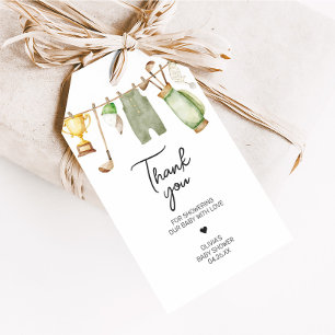 Para Regalos Un poco de etiquetas de Baby Shower de Putter Golf