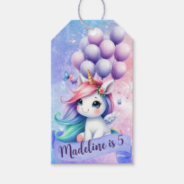 Para Regalos Unicornio personalizado con etiquetas de regalo de