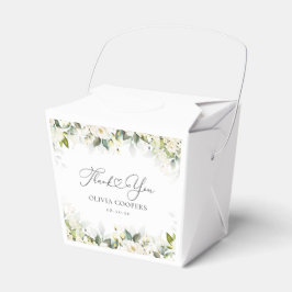 Para Regalos Verde Roses blancos caja de Baby Shower Favor