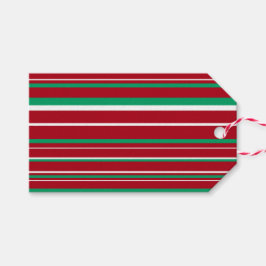 Para Regalos Verde Trébol, Rojo Oscuro, Etiquetas Navideñas con