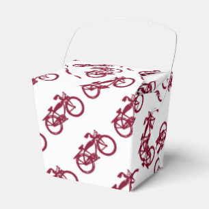 Para Regalos Vieja caja de favores de bicicletas rojas