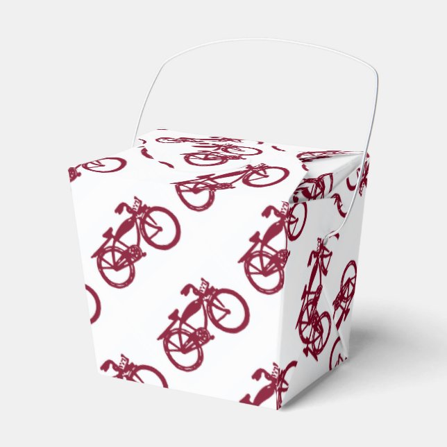 Para Regalos Vieja caja de favores de bicicletas rojas (Front Side)